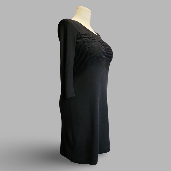 ☆Versatile Black Sweater Dress By Madison 3/4 sleeve Goth Emo scene warm & cozy - Picture 3 of 10